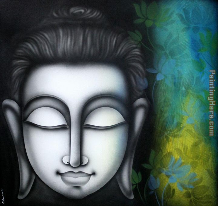Buddha painting - Unknown Artist Buddha art painting